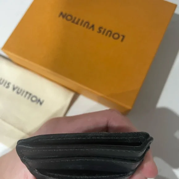 Louis Vuitton Blue Pince Damier Cobalt Card Holder Wallet